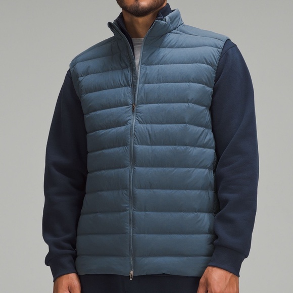 Lululemon Navigation Down Vest (Large, Iron Blue) - Picture 1 of 5